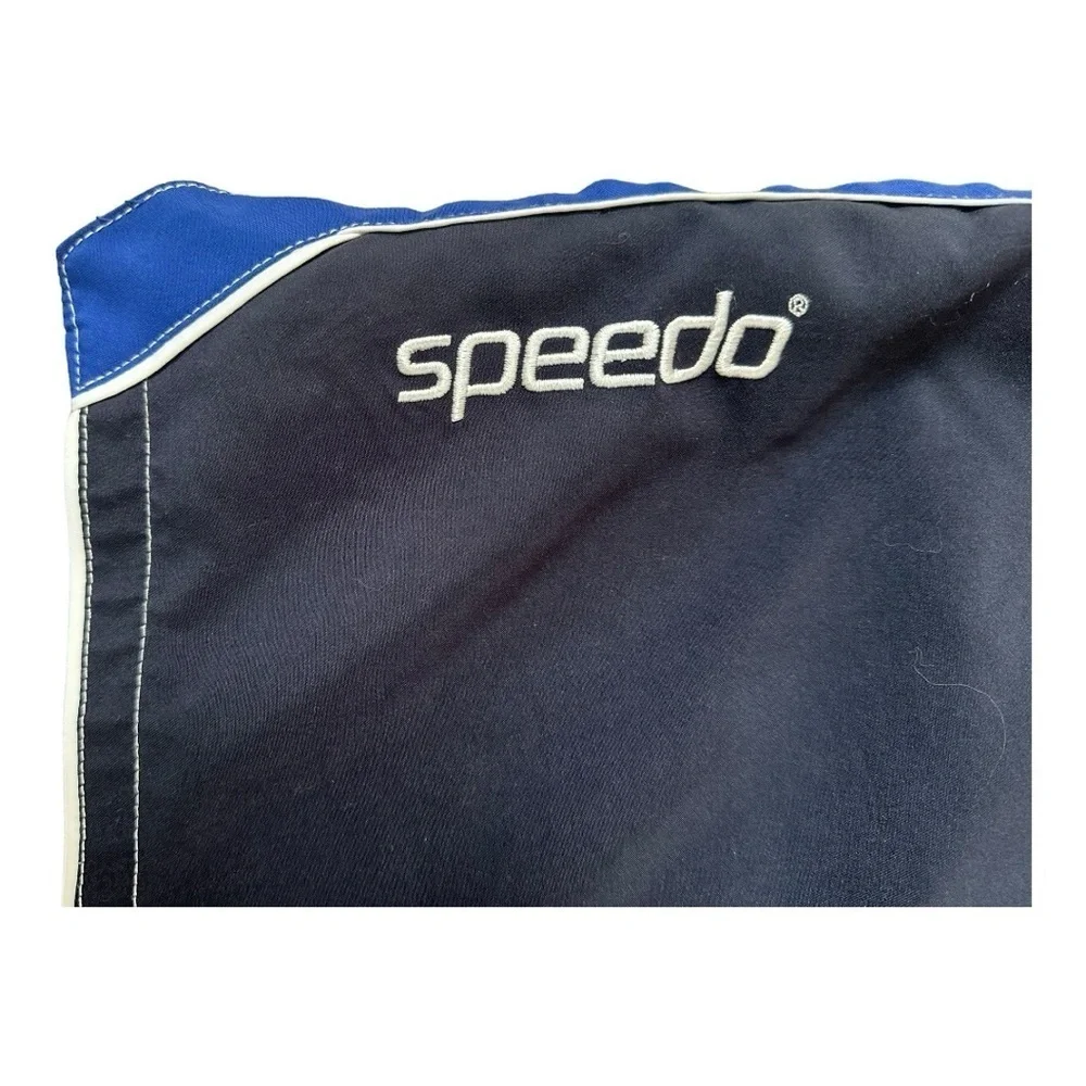 Speedo Men’s Blue Two-Tone Swim Trunks Board Shorts Size XL